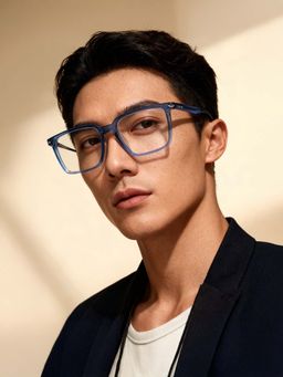 Police - Eyewear For Men With Blue Acetate Frame (Size 53)