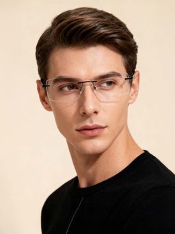 Police - Men Half Rim Black Metal Frames - VPLN13K57530FR (57)