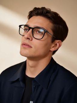 Police - Men Black Square Eyeglass Frame (51)