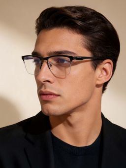 Police - Men Black Square Eyeglass Frame (52)