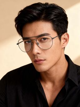 Police - Men Grey Round Eyeglass Frame (51)