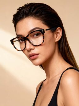 Police - Women Brown Butterfly Eyeglass Frame (51)