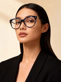 Police - Women Blue Butterfly Eyeglass Frame (51)