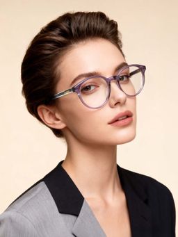 Police - Women Purple Round Eyeglass Frame (49)