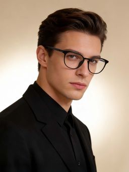 Police - Men Grey Oval Eyeglass Frame (51)