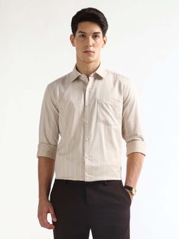 Arrow - Beige Slim Fit Formal Shirt