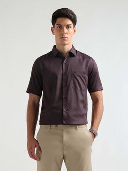 Arrow - Burgundy Regular Fit Formal Shirt