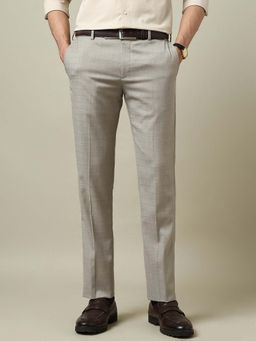 Arrow - Grey Regular Fit Formal Trouser