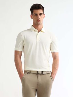 Arrow - White Regular Fit Polo T-Shirt