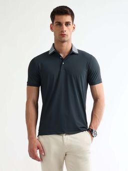 Arrow - Teal Regular Fit Polo T-Shirt