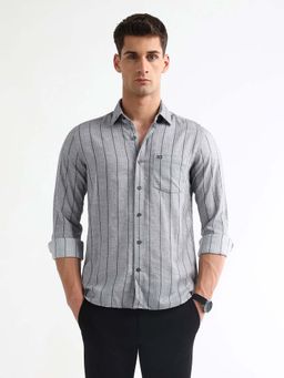 Arrow Sports - Grey Slim Fit Casual Shirt