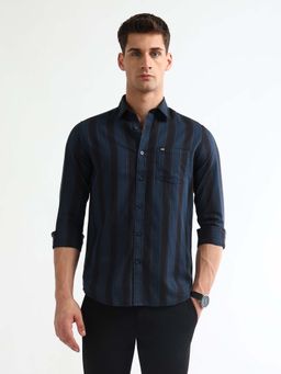 Arrow Sports - Blue Slim Fit Casual Shirt
