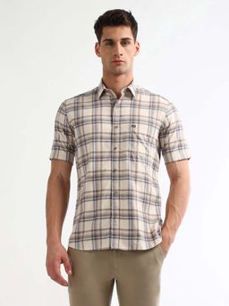 Arrow Sports - Beige Regular Fit Casual Shirt