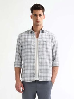 Arrow Sports - Grey Slim Fit Casual Shirt