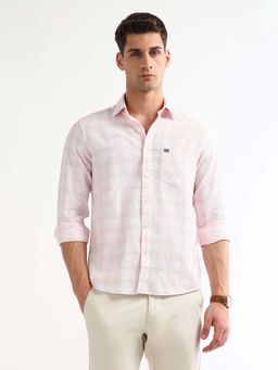 Arrow Sports - Pink Slim Fit Casual Shirt