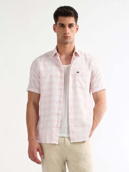 Arrow Sports - Pink Regular Fit Casual Shirt
