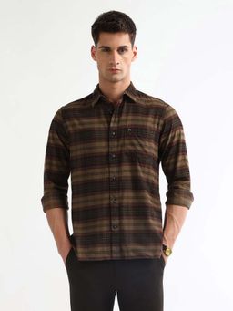 Arrow Sports - Brown Regular Fit Casual Shirt