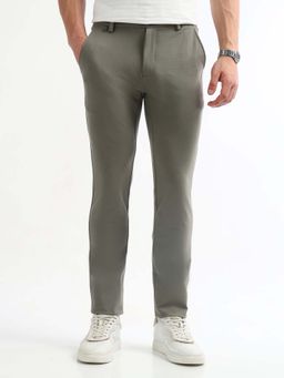 Arrow Sports - Grey Super Slim Fit Casual Trouser