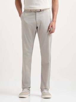 Arrow Sports - Off White Regular Fit Casual Trouser