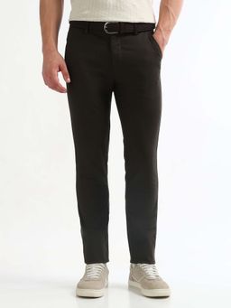 Arrow Sports - Brown Super Slim Fit Casual Trouser