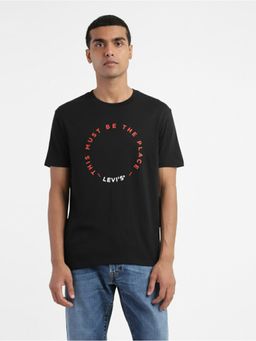 Levi's - Men Black Crew Neck T-Shirt