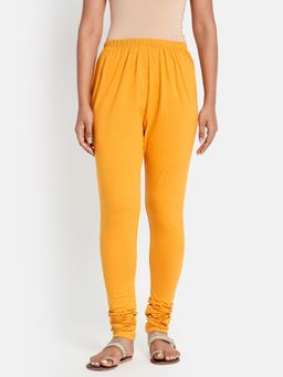 Fabindia - Mustard Cotton Blend Churidar