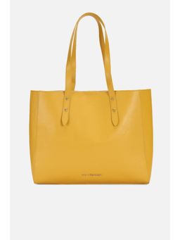 Van Heusen - Women Yellow Solid Casual Handbag