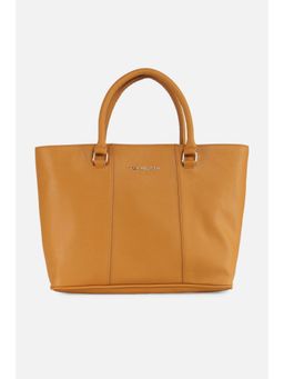 Van Heusen - Women Yellow Solid Casual Handbag