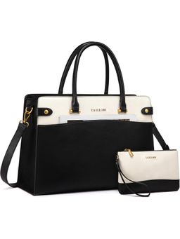 LA ELLORE - Gusto Black Hand Bag with Pouch and Detachable Strap