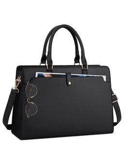 LA ELLORE - Mebal Black Handbag with Detachable Strap