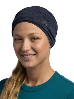 Buff - Unisex Merino Lightweight Solid Night Blue Tubular Neckgear