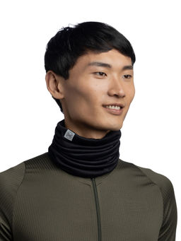 Buff - Unisex Merino Lightweight Solid Black Bike Tubular Neckgear