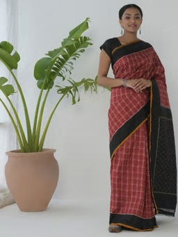 Fabindia - Silk Ikat Woven Sari