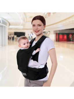 R for Rabbit - Black Upsy Daisy Cozy Baby Carrier