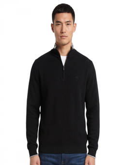 Michael Kors - Black Half Zip Sweater