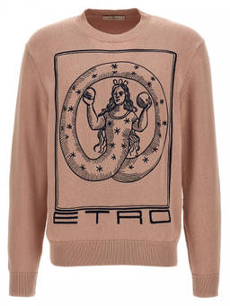 Etro - Pink Logo Embroidery Sweater (XL)
