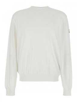 Moncler - White Crew Neck Sweater