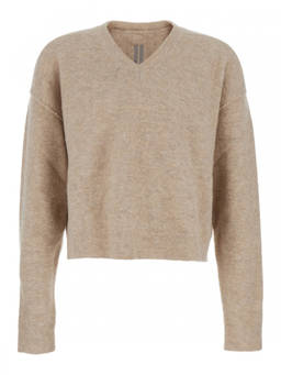 Rick Owens - Beige V Neck Sweater (M)