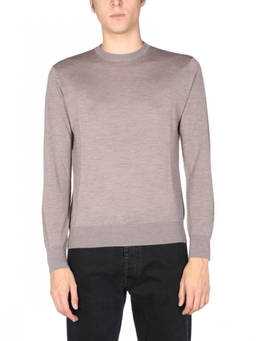 Ballantyne - Light Grey Solid Sweater (XL)