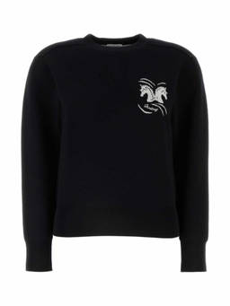 Burberry - Black Logo Crewneck Pullover