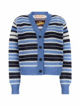 Marni - Blue Wool Blend Cardigan (XXS)