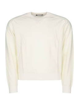 JACQUEMUS - Off White Crew Neck Sweater