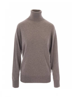Parosh - Brown Solid Turtle Neck Sweater