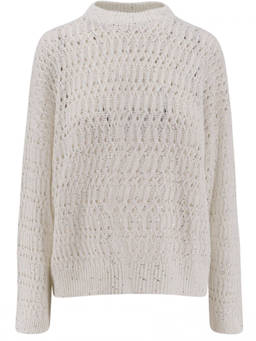 Brunello Cucinelli - Beige Knitted Crew Neck Sweater (L)