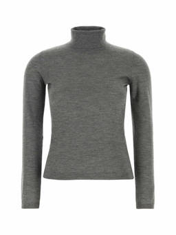 Brunello Cucinelli - Grey Solid Turtle Neck Sweater