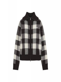 Golden Goose - Grey Checks Shirt Collar Sweater