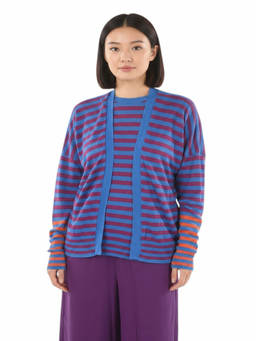 Woolrich - Multicolour Striped Open-Front Cardigan