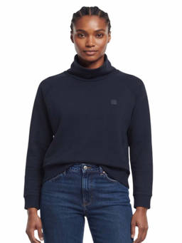 Woolrich - Blue Solid Turtle Neck Sweater