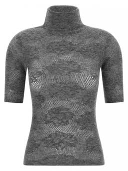 Brunello Cucinelli - Grey Knitted Turtle Neck Sweater