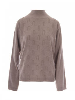 Fabiana Filippi - Beige Knitted Turtle Neck Sweater